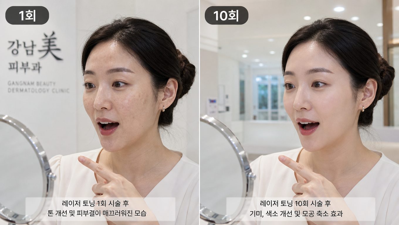 강남 레이저 토닝 10회 효과