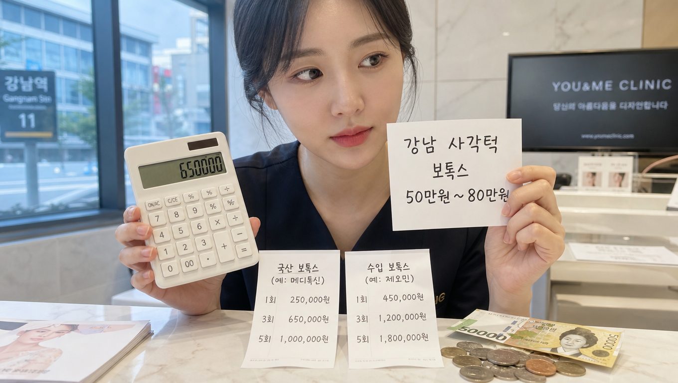 강남 사각턱 보톡스 비용과 1회 시술 후기