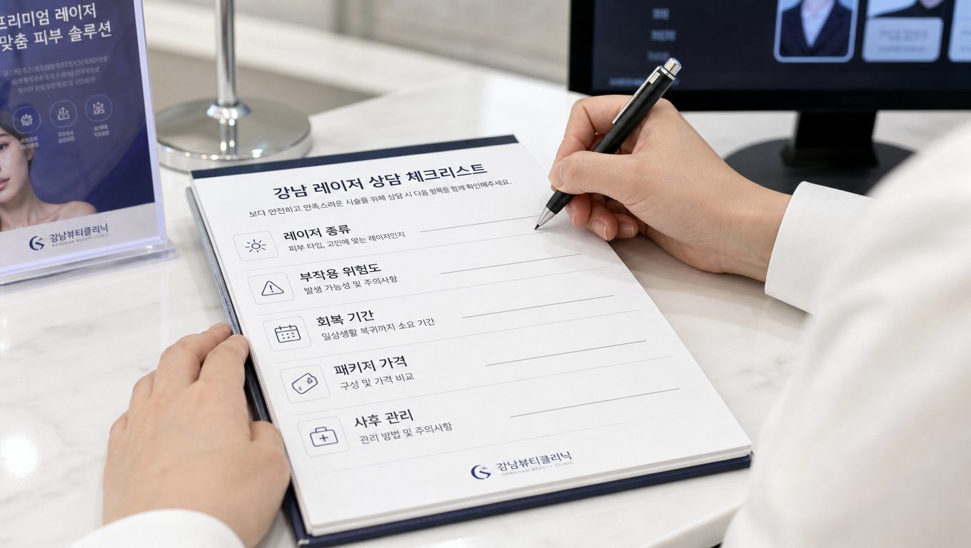 강남 레이저 상담 체크리스트로 안전한 시술 준비하기