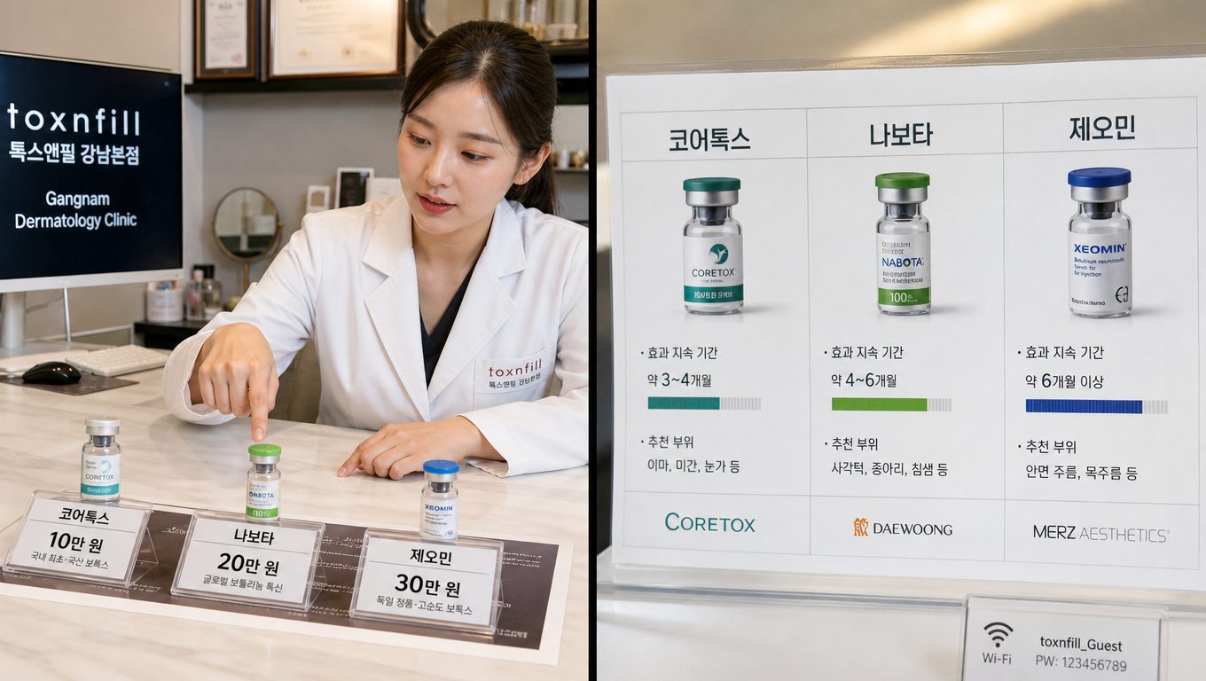 강남 보톡스 종류별 비용 비교