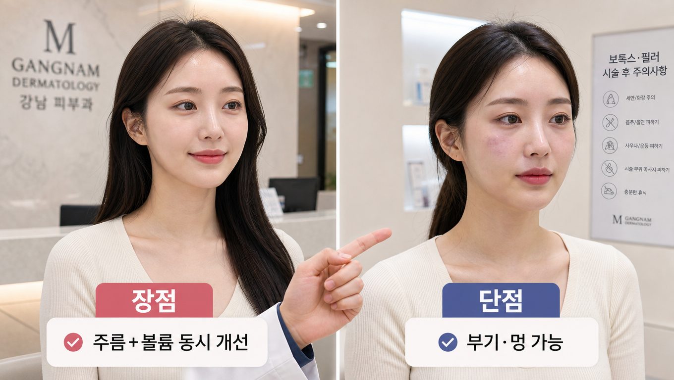 강남 보톡스 필러 병행 시술 장단점 비교