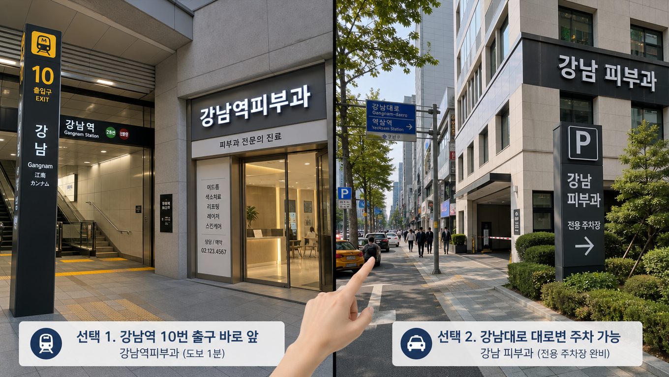강남역피부과와 강남 피부과 차이점 비교