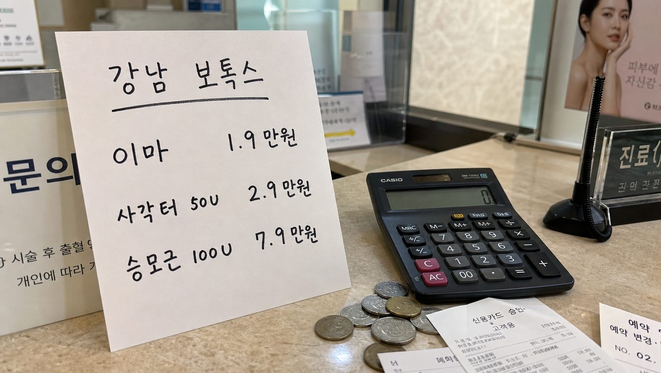 강남 보톡스 비용 상세 안내