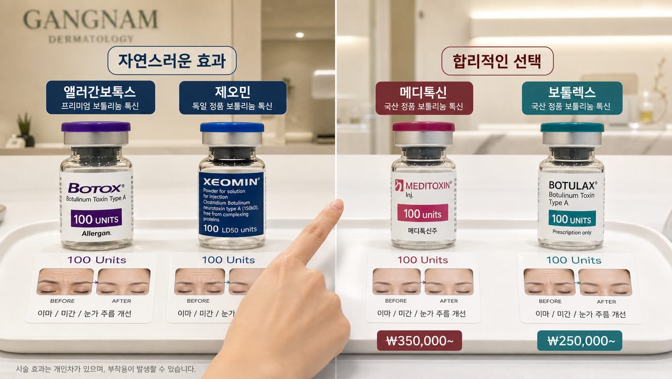 강남 보톡스 종류 효과 비교하기